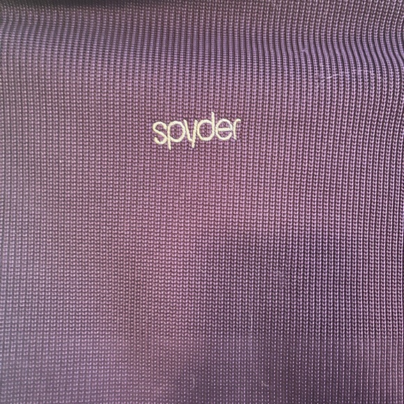 Spyder Royal Purple Zip Thermal Fleece Jacket - S - Picture 5 of 8